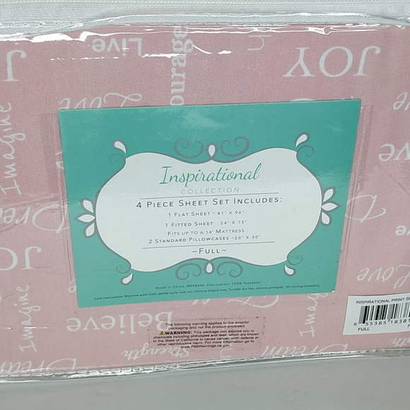 Grand Collection Microfiber Inspirational Sheets - Picture 3 of 4